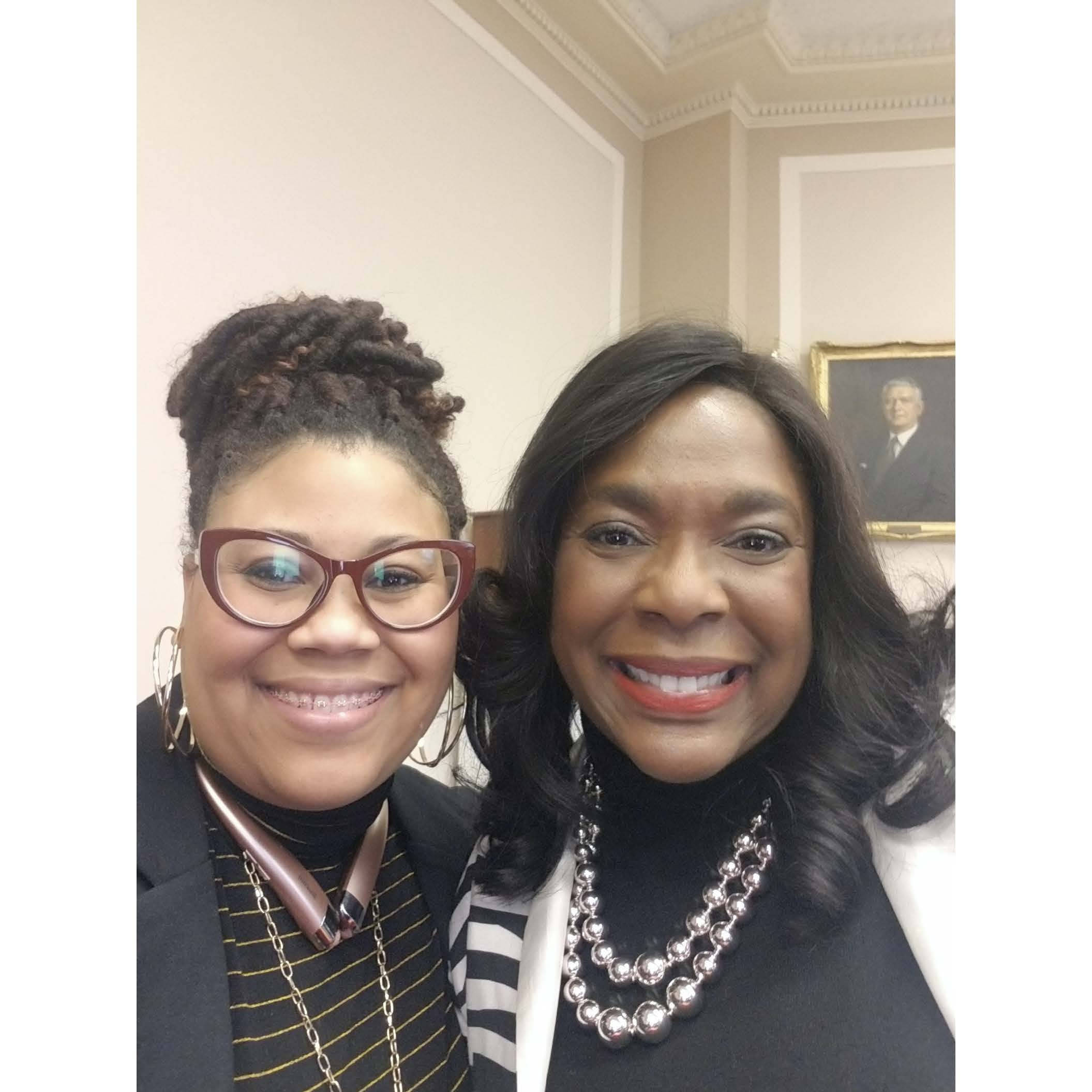 two women smiling for camera