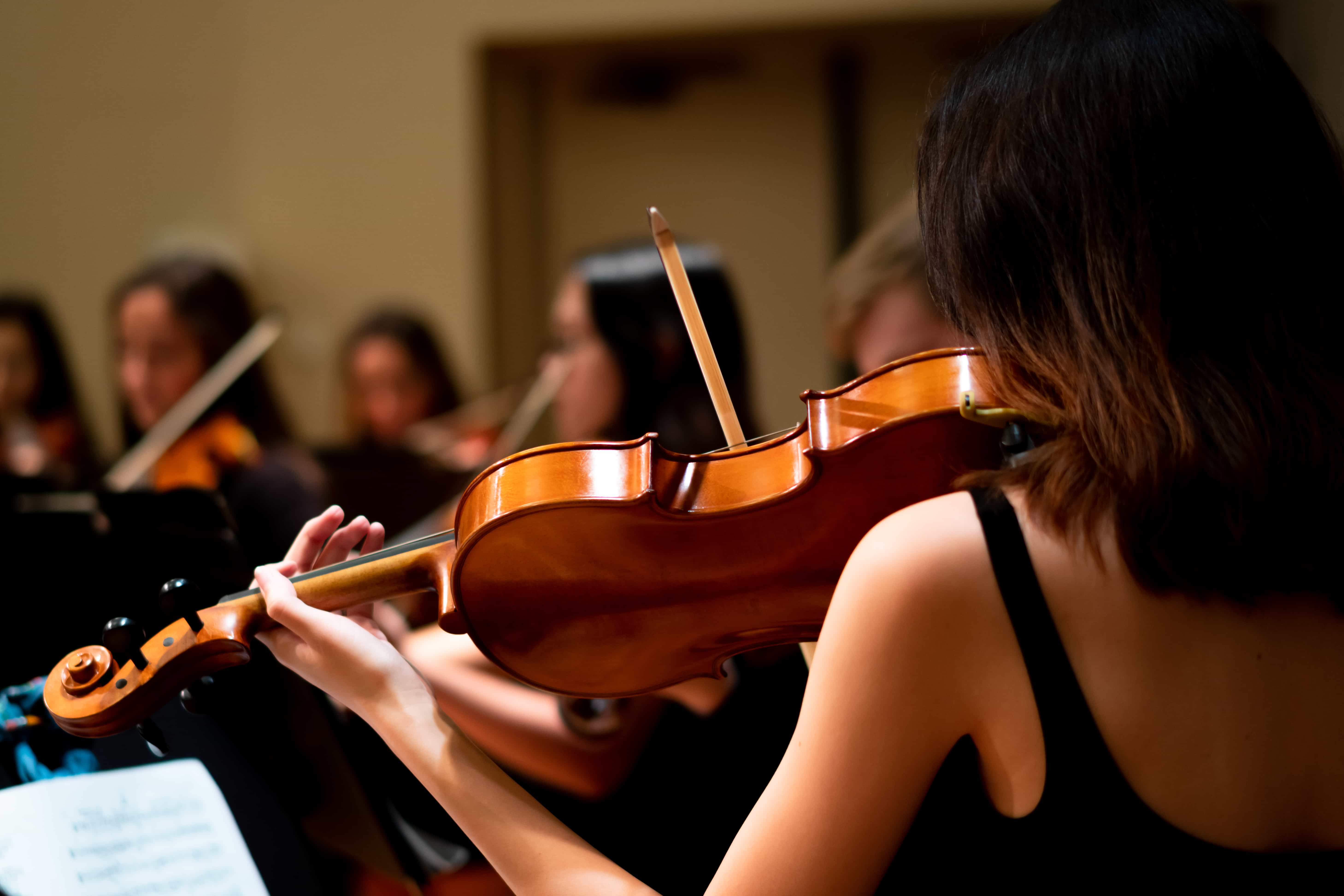 Woman playing violin