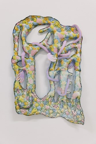 Quilted textile artwork by Jen Clay.