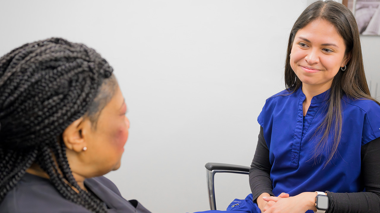 Lexy Barraza with patient