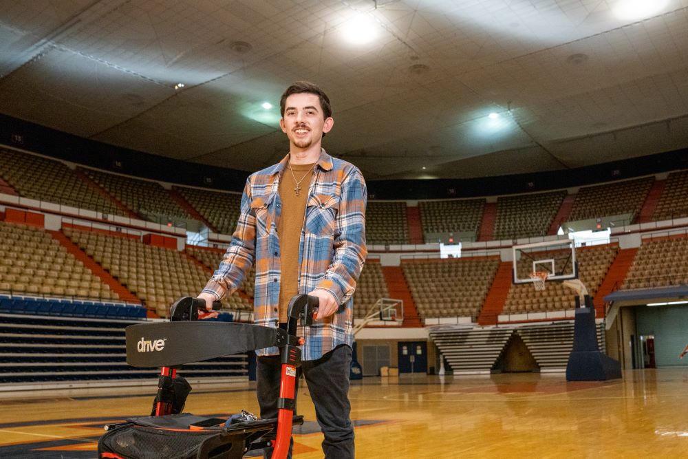 Journalism senior Noah Griffith advocates for accessible athletics experiences