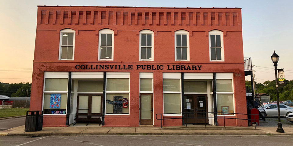 The historic Collinsville public library