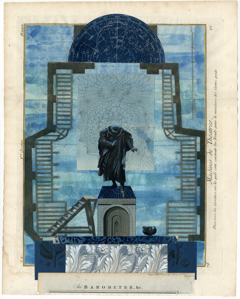 &quot;Barometer&quot; by Billy Renkl, a collage featuring a headless statue