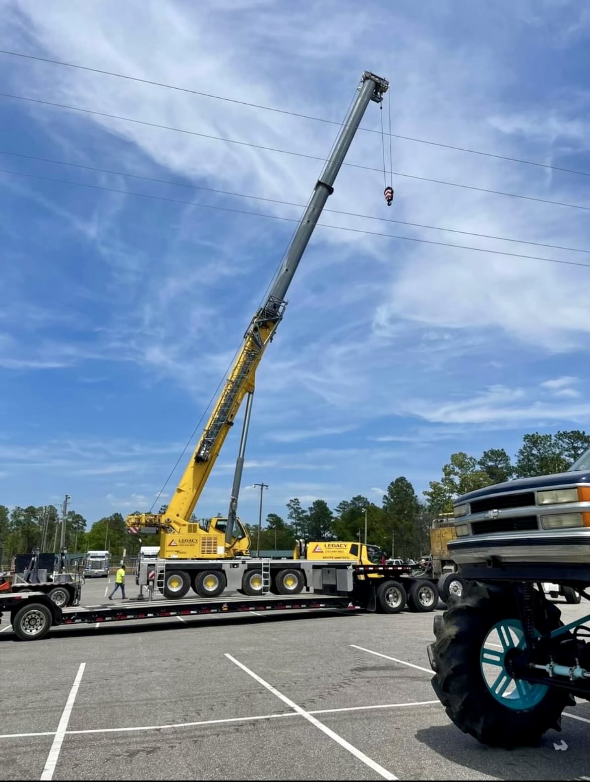 A crane was among dozens of vehicles featured during Touch a Truck.