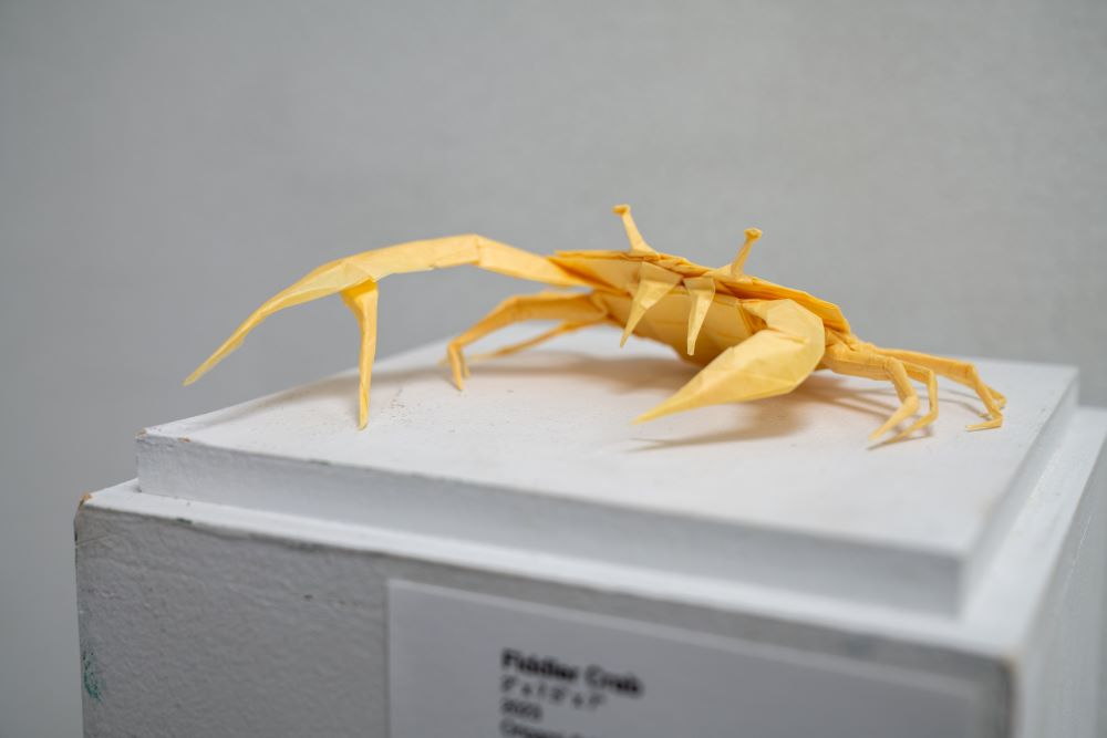 Origami crab