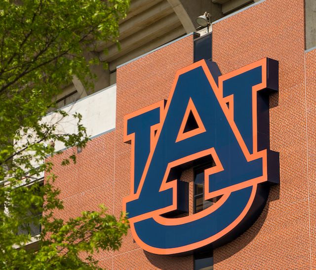 Auburn Logo on side of stadium