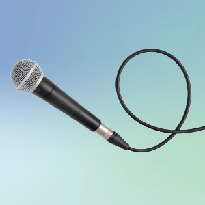 Microphone with a cord