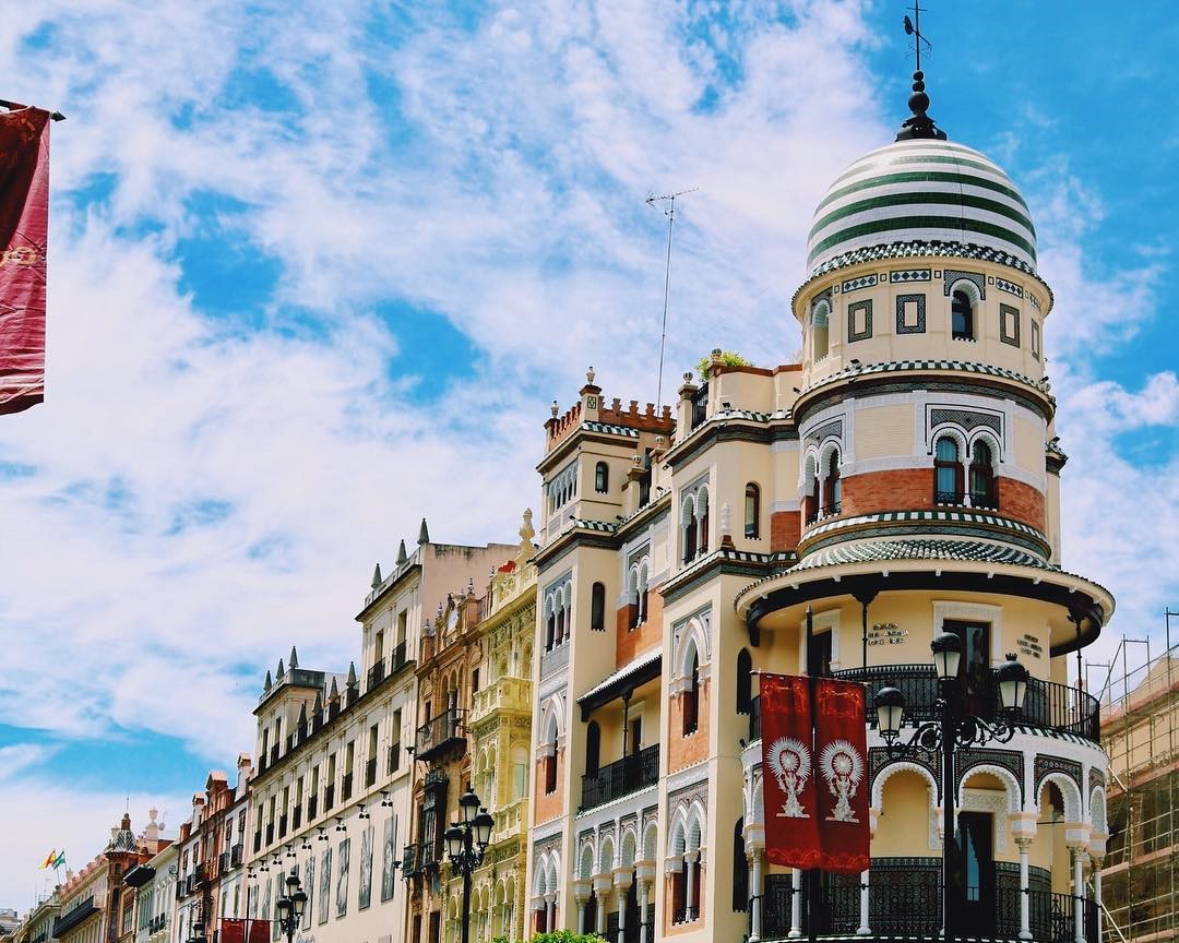 A picturesque street in Seville, Spain