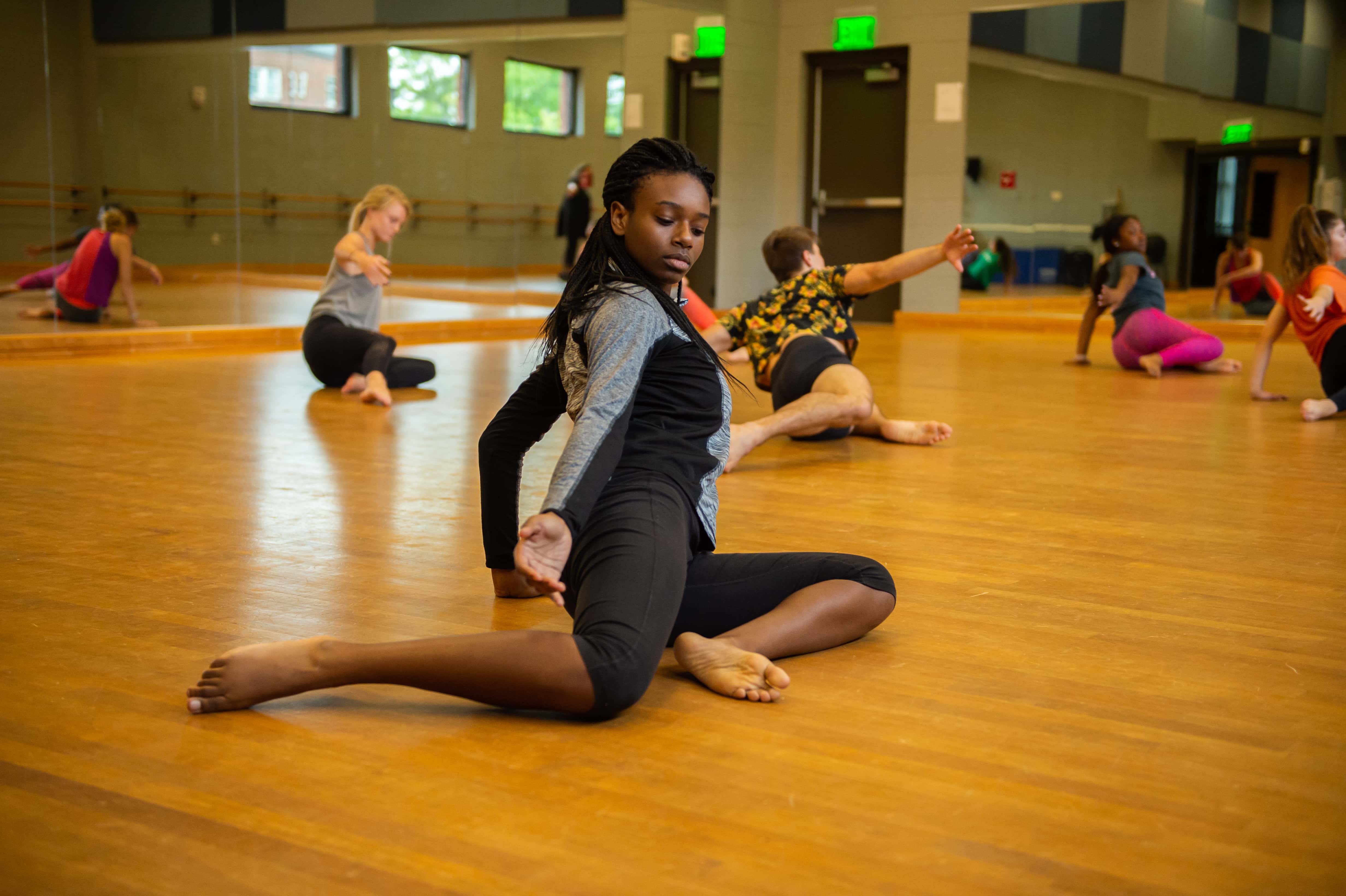 Woman in dance class