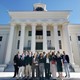 CLA students stand outside the Alabama State House