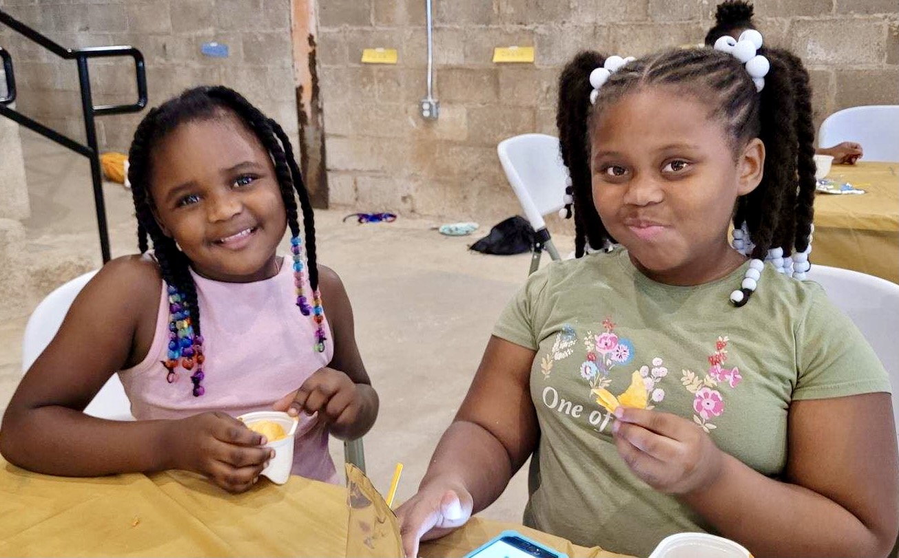 Child eating a snack 