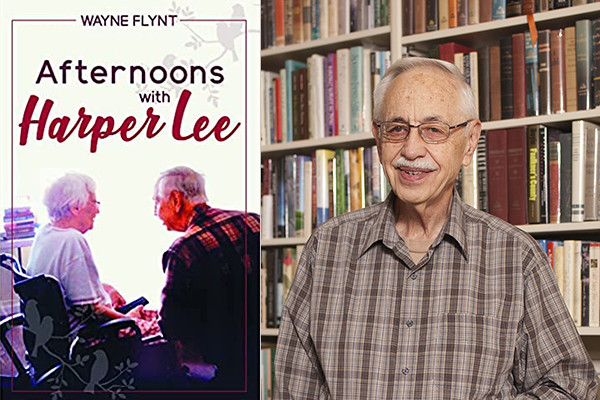 Southern historian and Auburn Professor Emeritus Wayne Flynt and the cover of his book "Afternoons with Harper Lee"