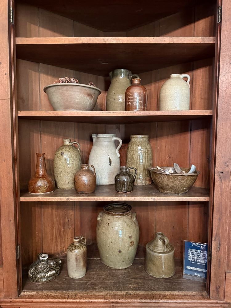 Pottery collection at Pebble Hill