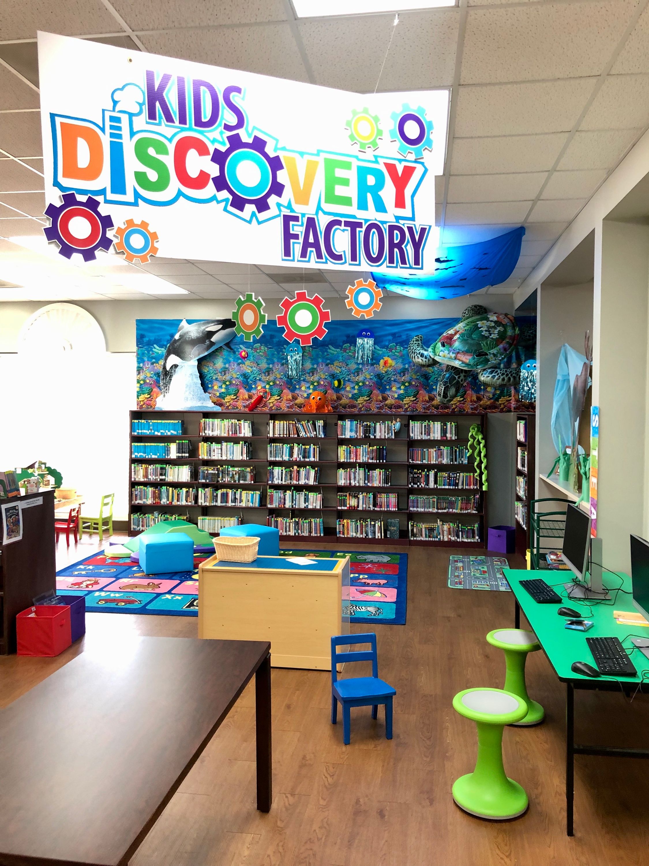 kids area in the Elba public library