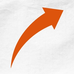 Arrow pointing upward