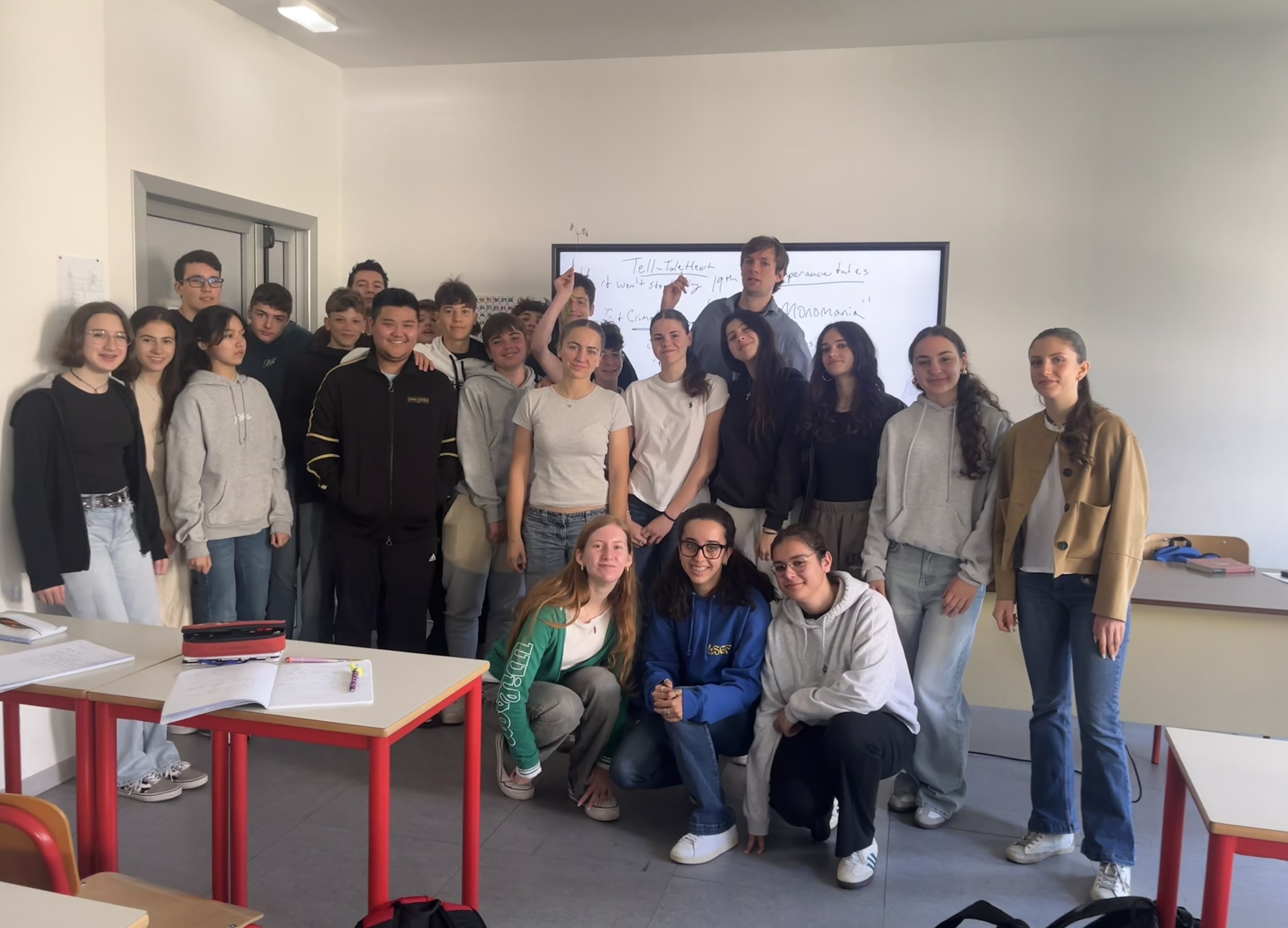 Nathan Goodwin teaching a class in Italy