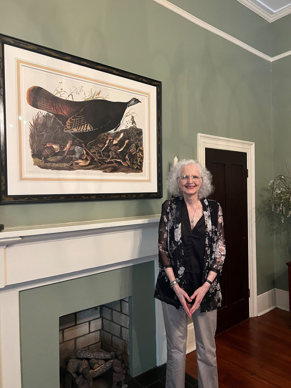 Kathy visiting her old room at Pebble Hill