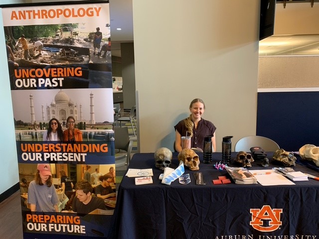 Student sitting at table 