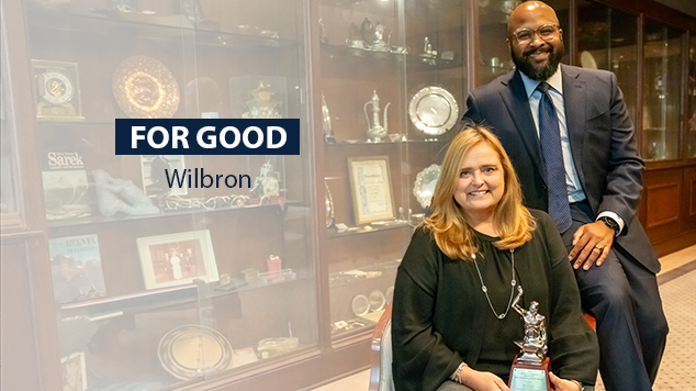 Brandon Wilson and Missy Burchart, chief executives of Wilbron Inc.