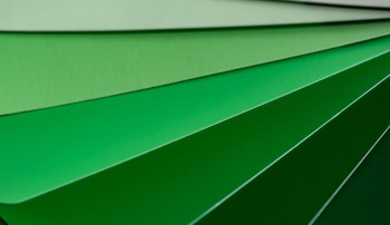 Different shades of green overlapping each other