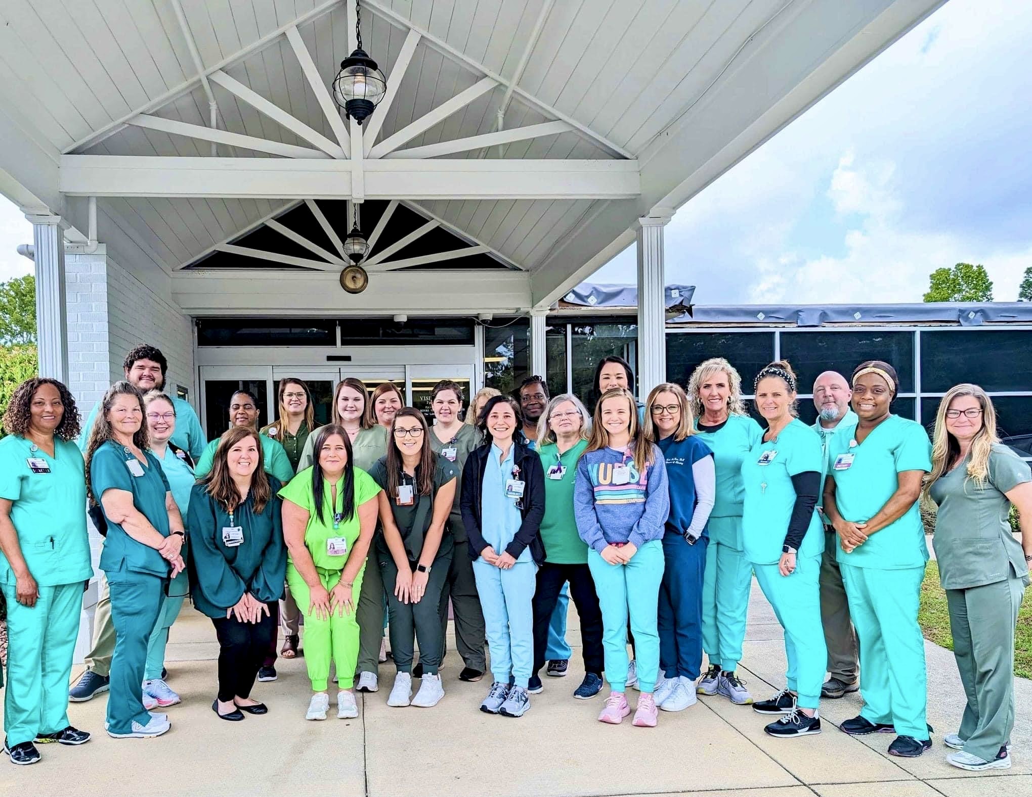 Washington County Hospital and Nursing Home staff wear green in recognition of Mental Health Awareness Month.